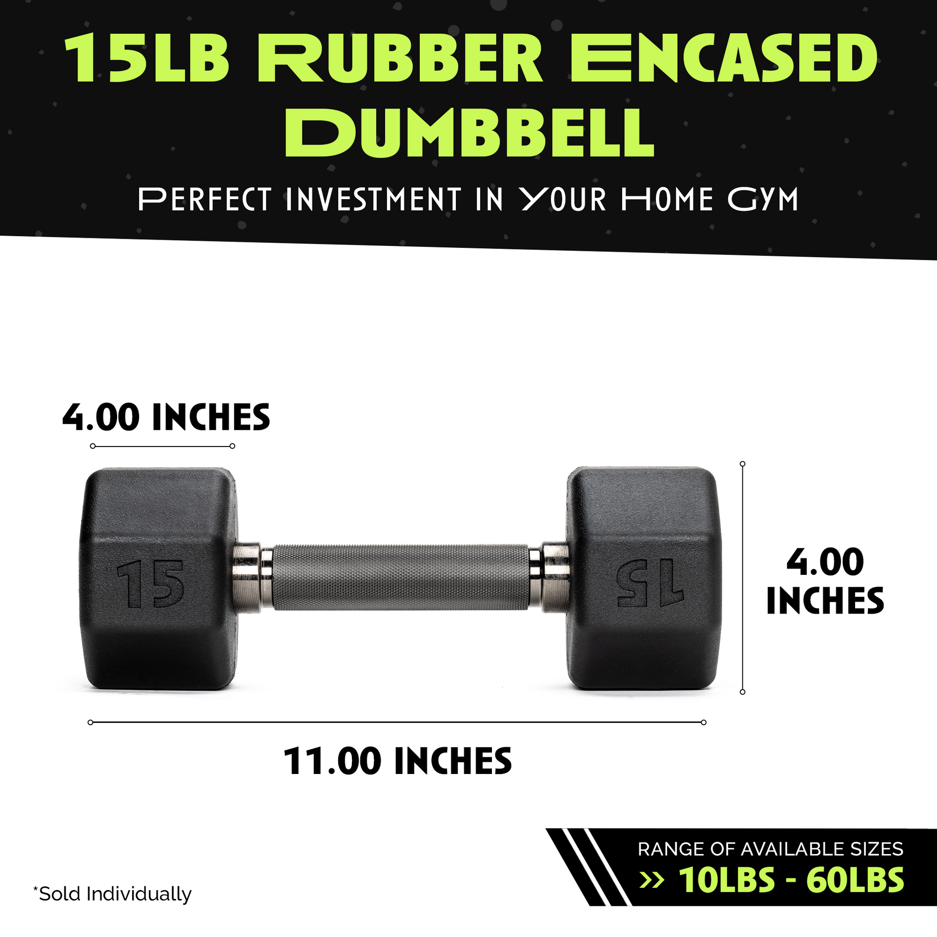 Octo Rubber Dumbbell Individual Strength Training Weight