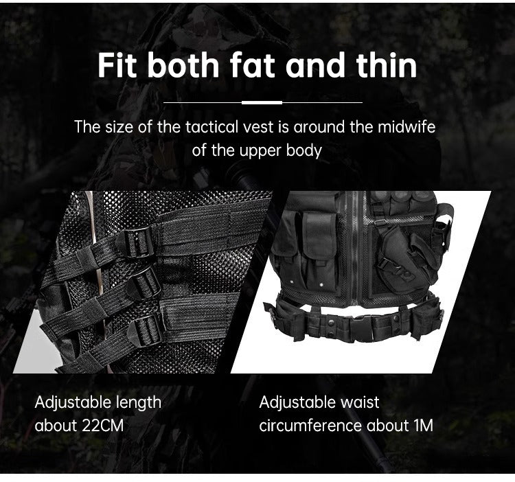6000D Nylon Tactical Multi-Pocket Hunting Gear Vest