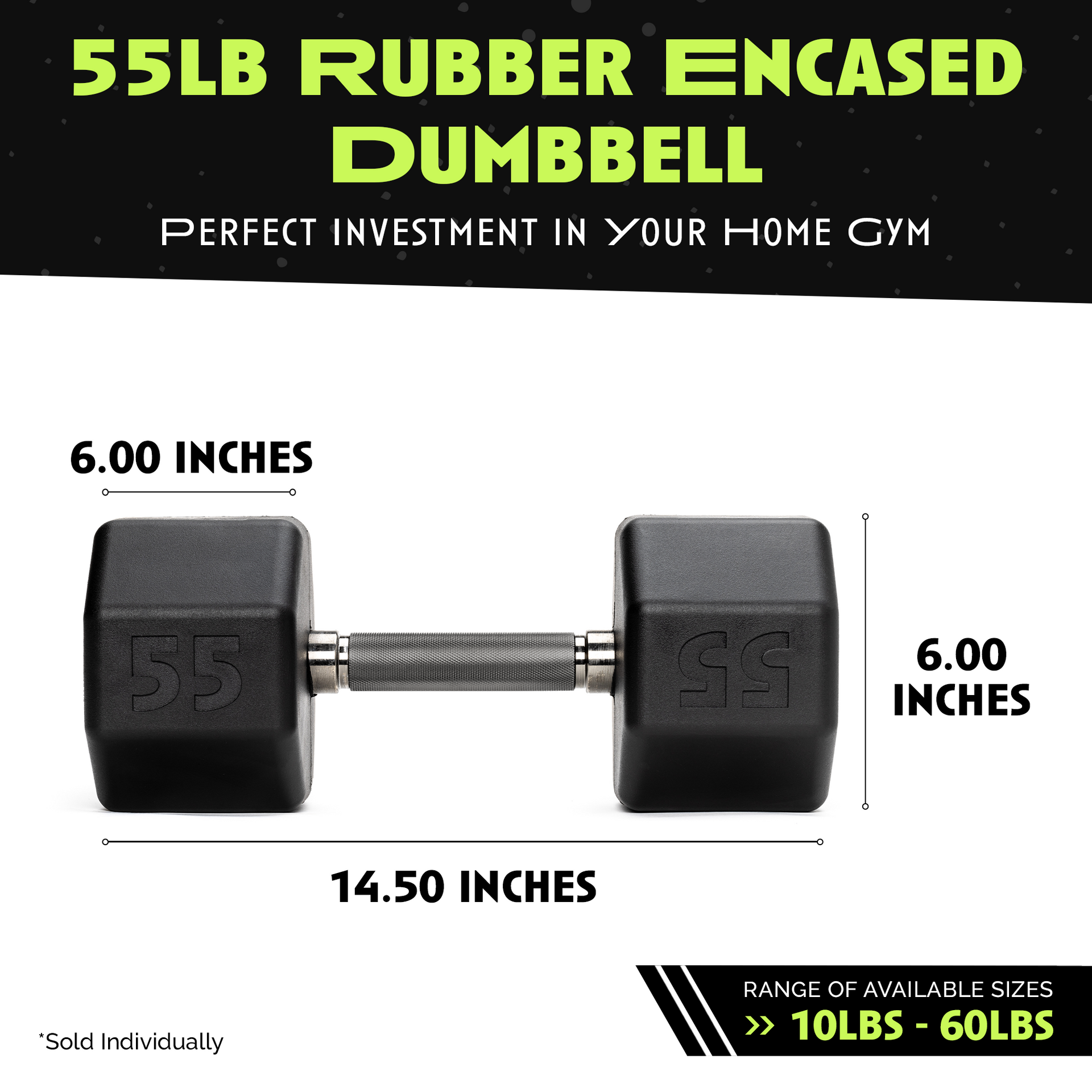 Octo Rubber Dumbbell Individual Strength Training Weight