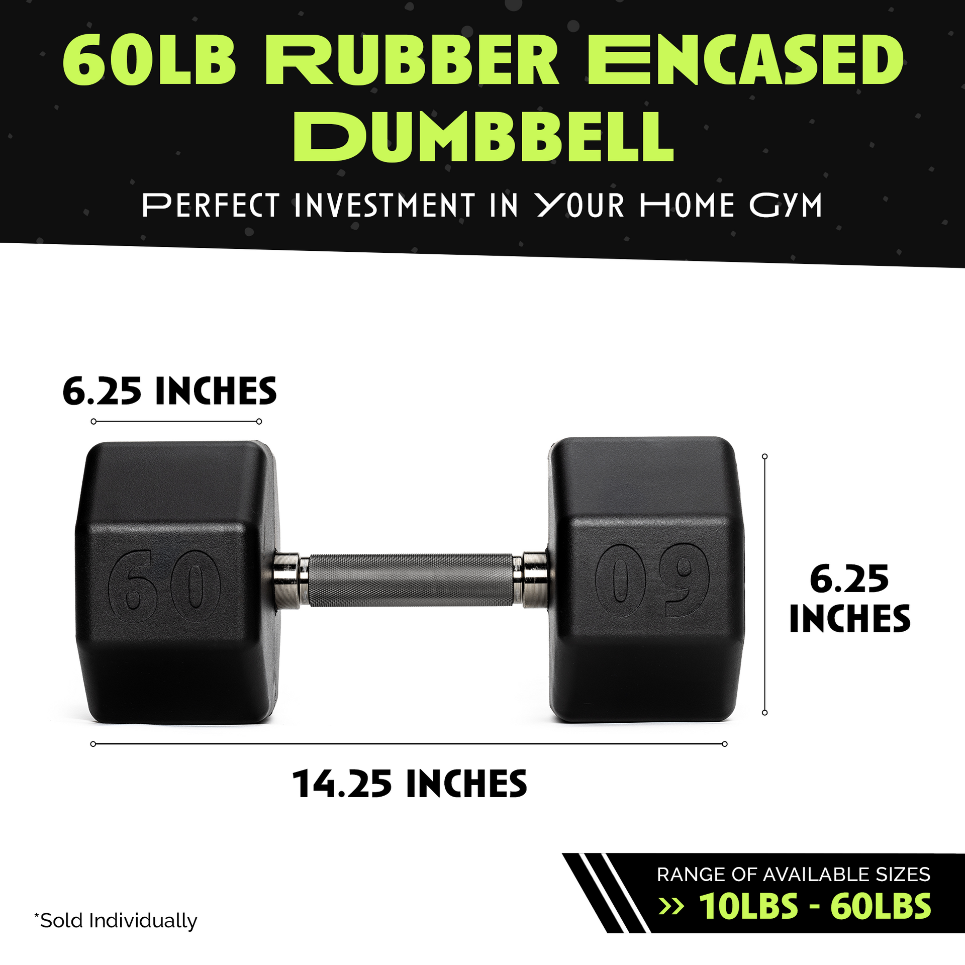 Octo Rubber Dumbbell Individual Strength Training Weight