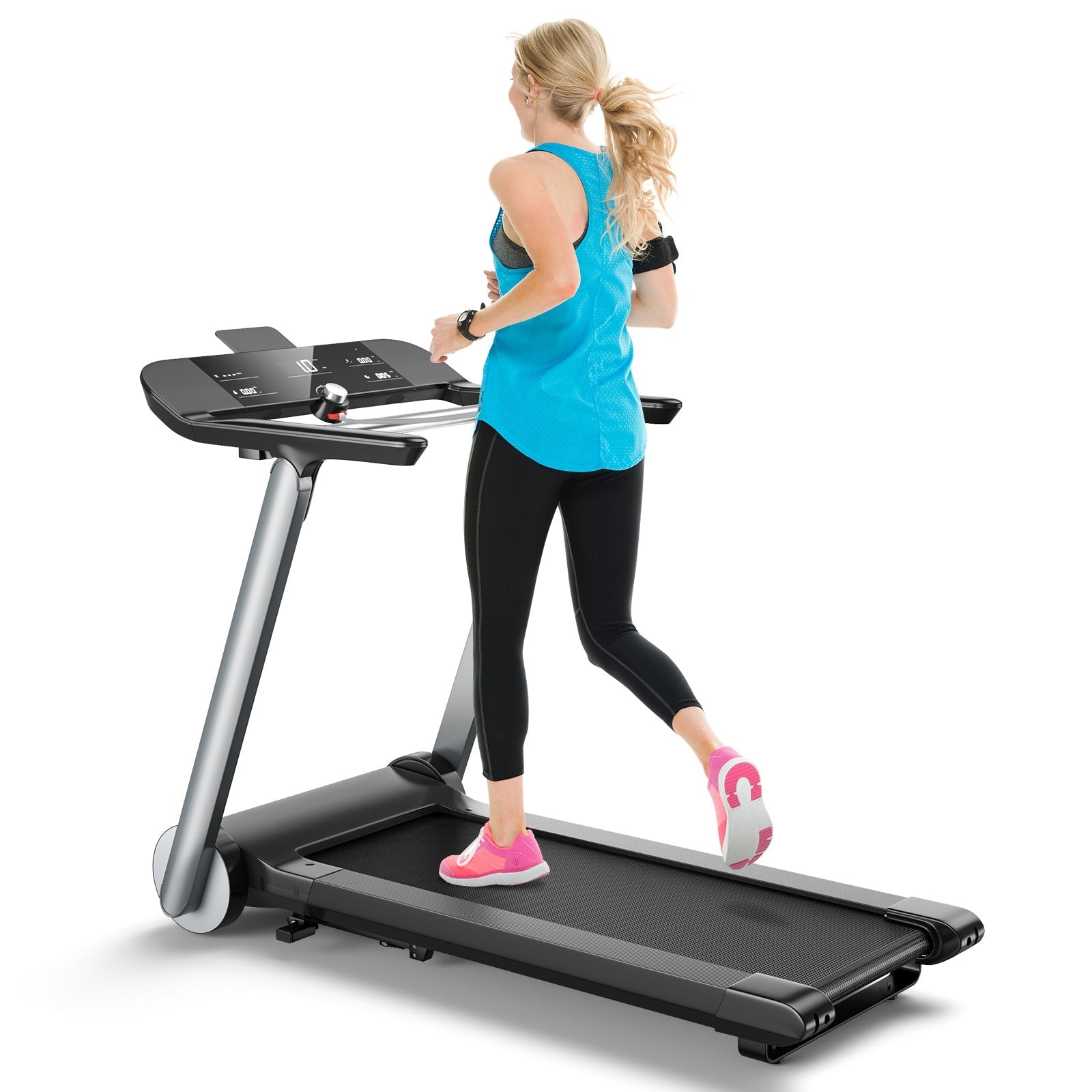Italian Folding Treadmill With Heart Rate Belt Included