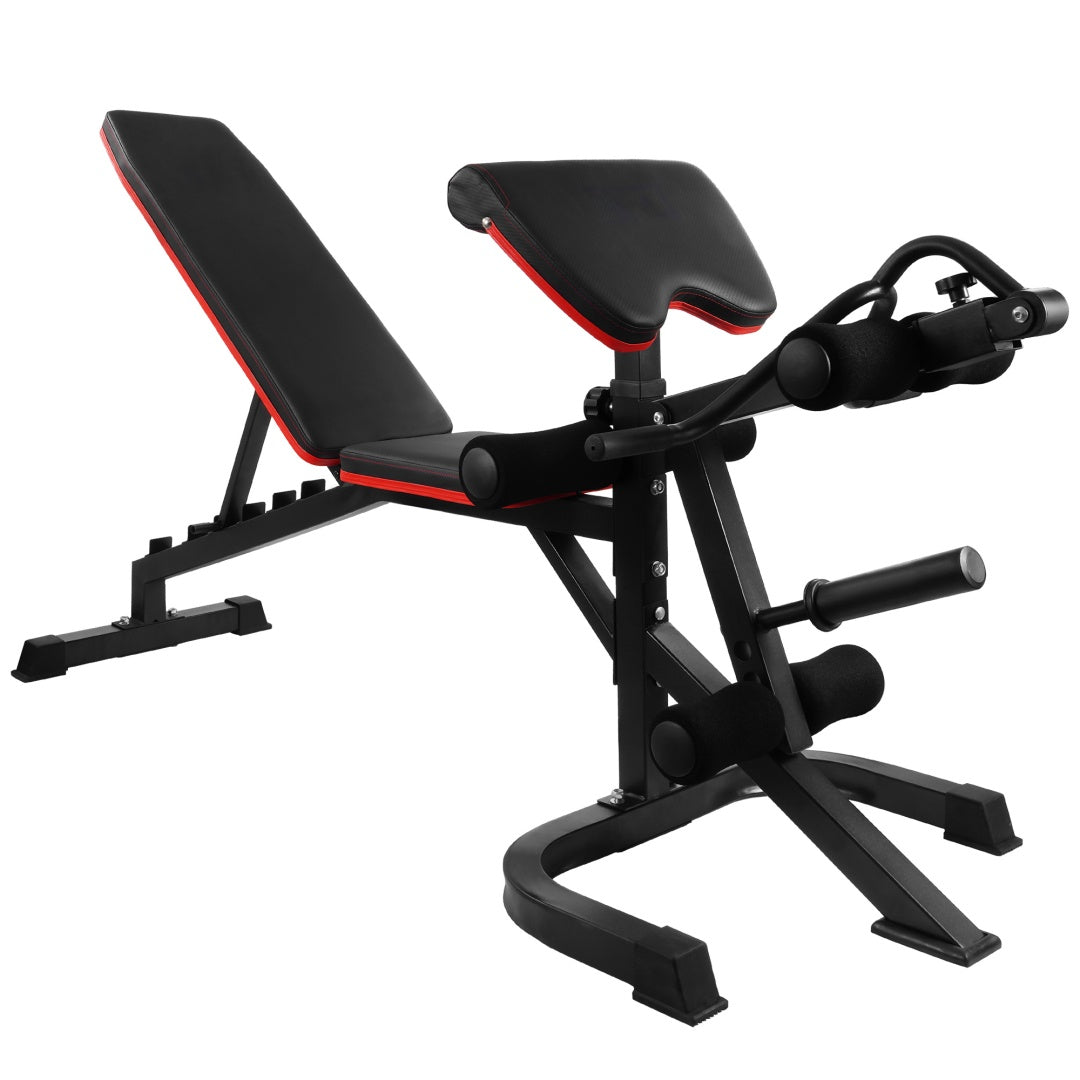 Adjustable Weight Bench Combo With Squat Rack System
