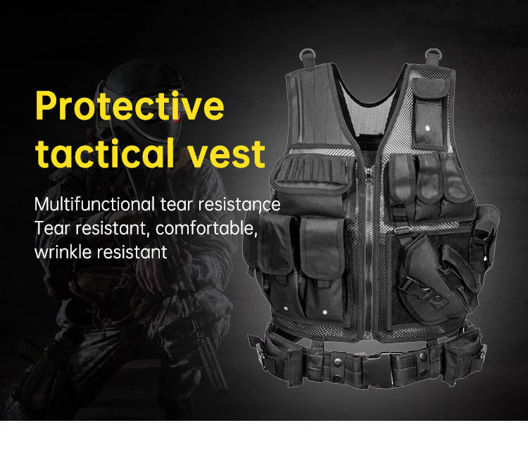 6000D Nylon Tactical Multi-Pocket Hunting Gear Vest