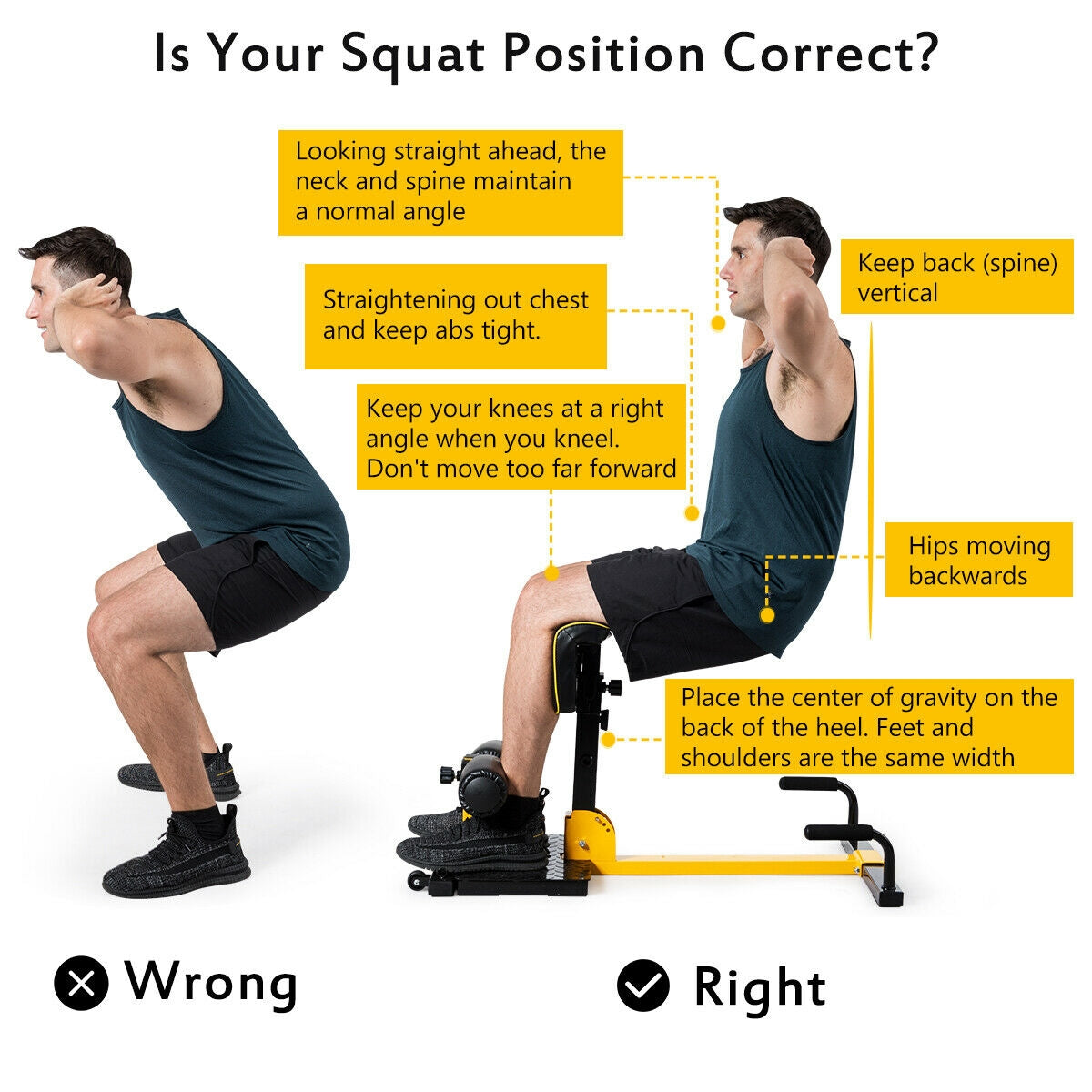 8-in-1 Multifunctional Home Gym Squat Exercise Equipment