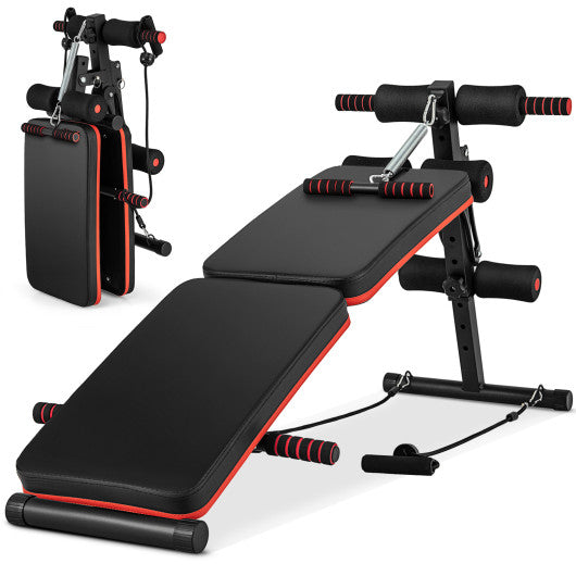 Multifunctional Sit-Up Bench 4-Position Adjustable Workout Bench