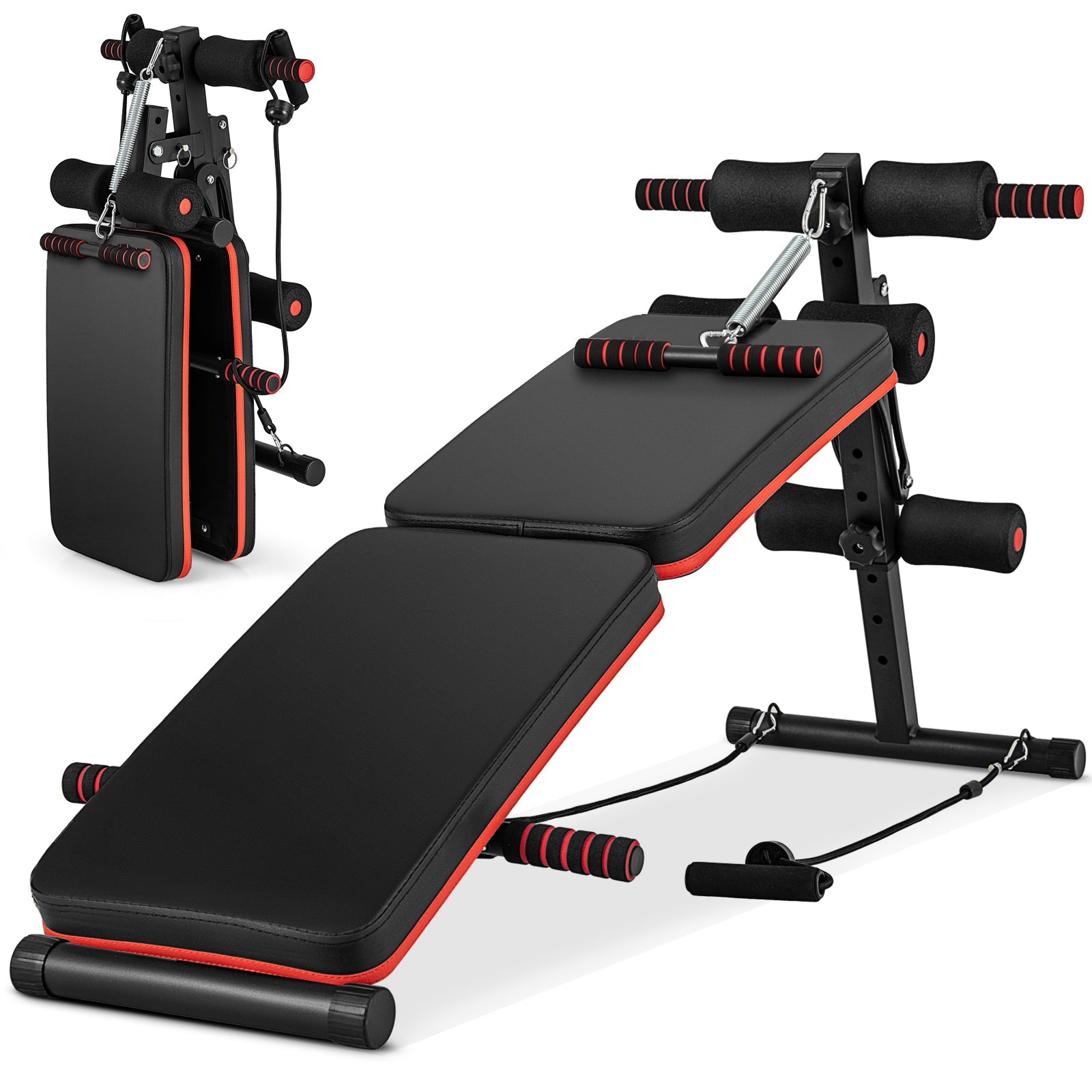 Multifunctional Adjustable Sit-Up Workout Bench Metal Frame