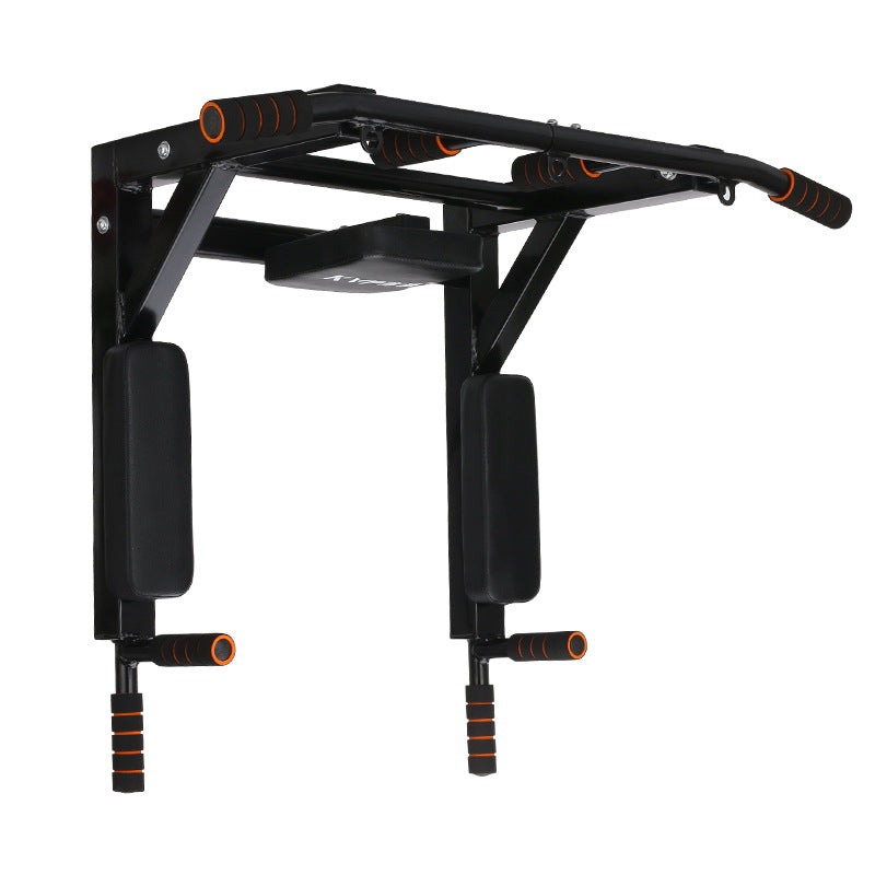 Wall-Mounted Sandbag Rack Pull-Up Parallel Bar Station