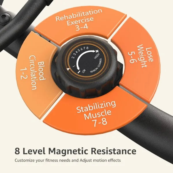 Recumbent Magnetic Exercise Bike for Home Fitness Workouts