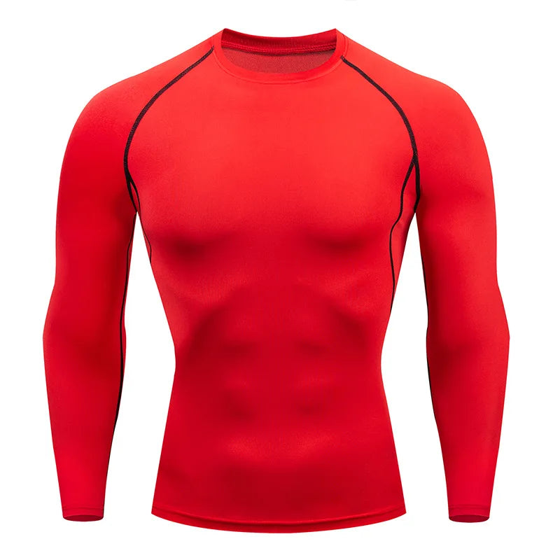 Men's Long Sleeve Fitness Tee Spring Autumn Activewear