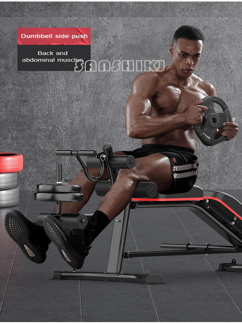 Upgraded Multi-Function Weightlifting Bench Home Fitness Equipment