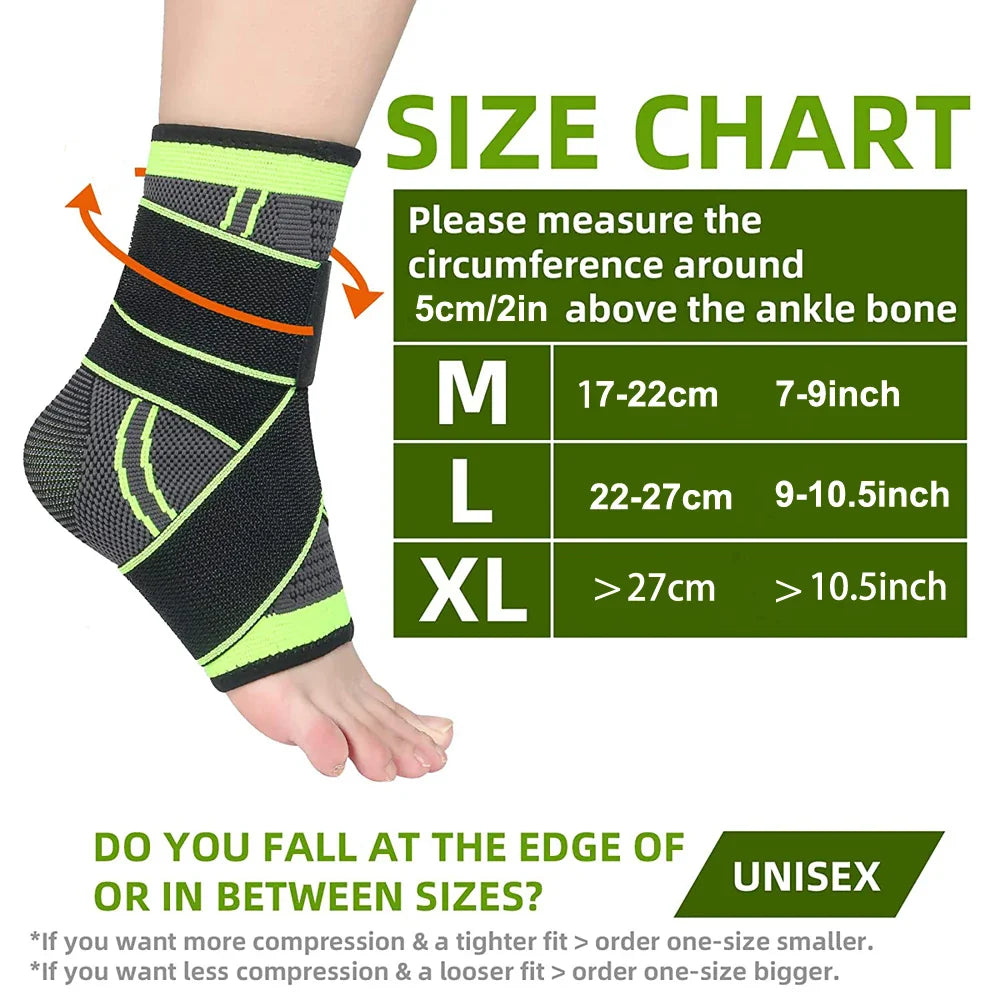 Sports Ankle Brace Compression Support Sleeve Strap