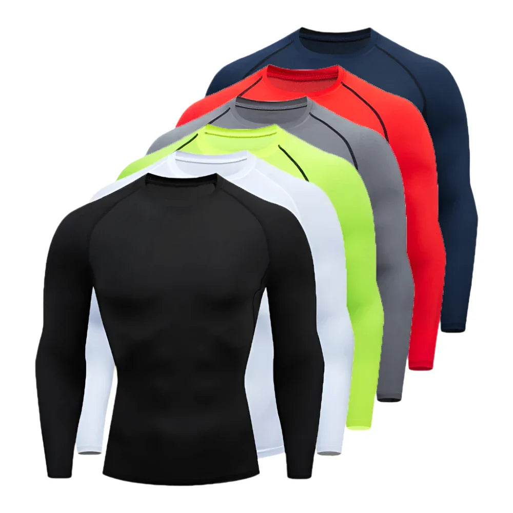 Men's Long Sleeve Fitness Tee Spring Autumn Activewear
