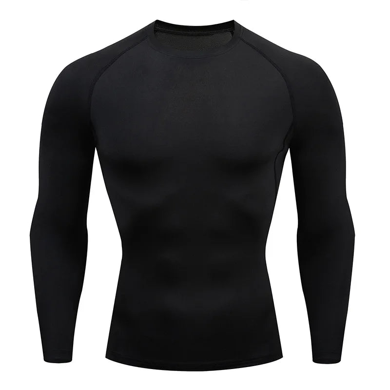 Men's Long Sleeve Fitness Tee Spring Autumn Activewear