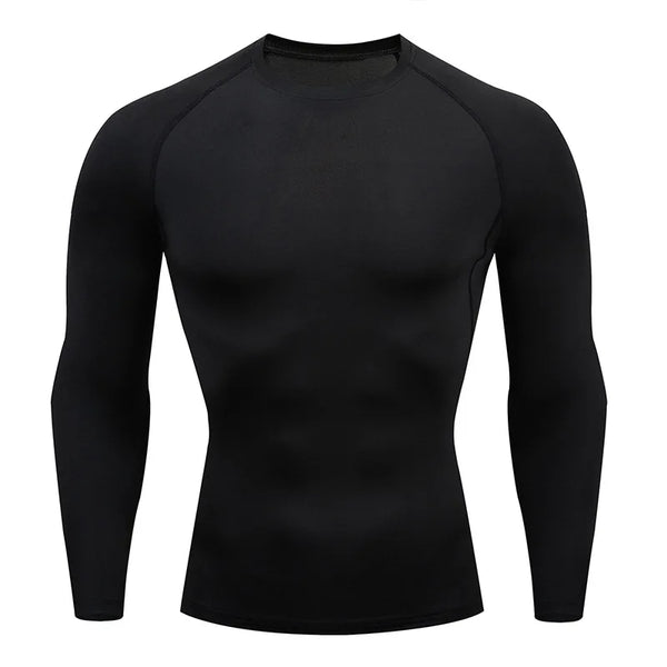 Men's Long Sleeve Fitness Tee Spring Autumn Activewear