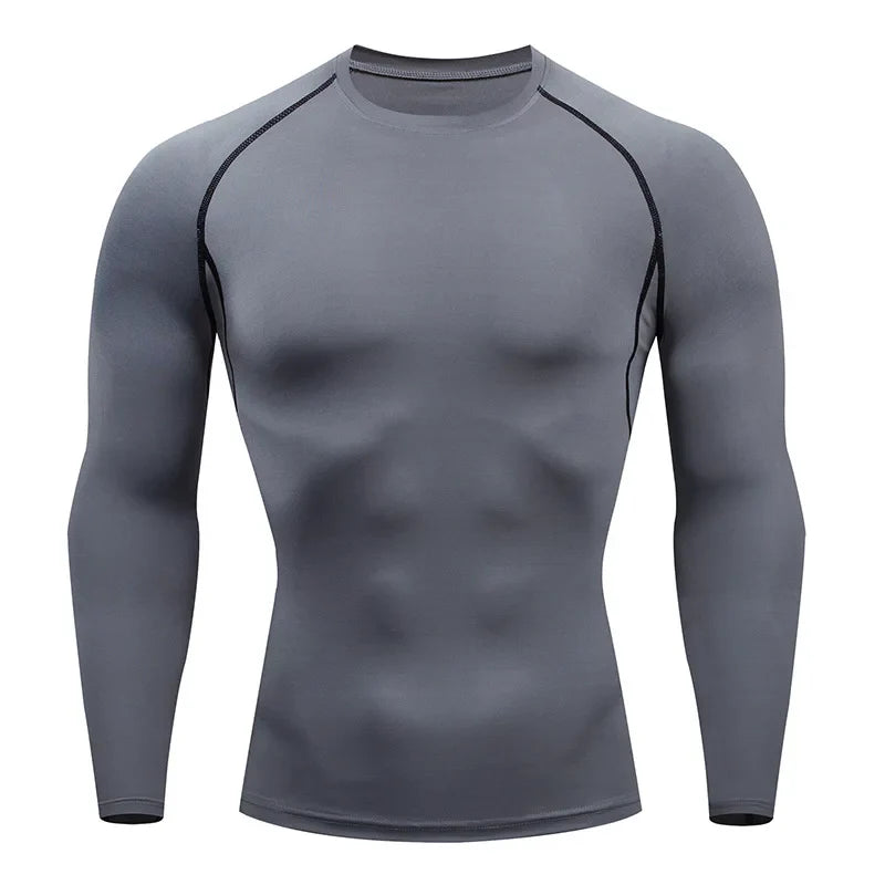 Men's Long Sleeve Fitness Tee Spring Autumn Activewear