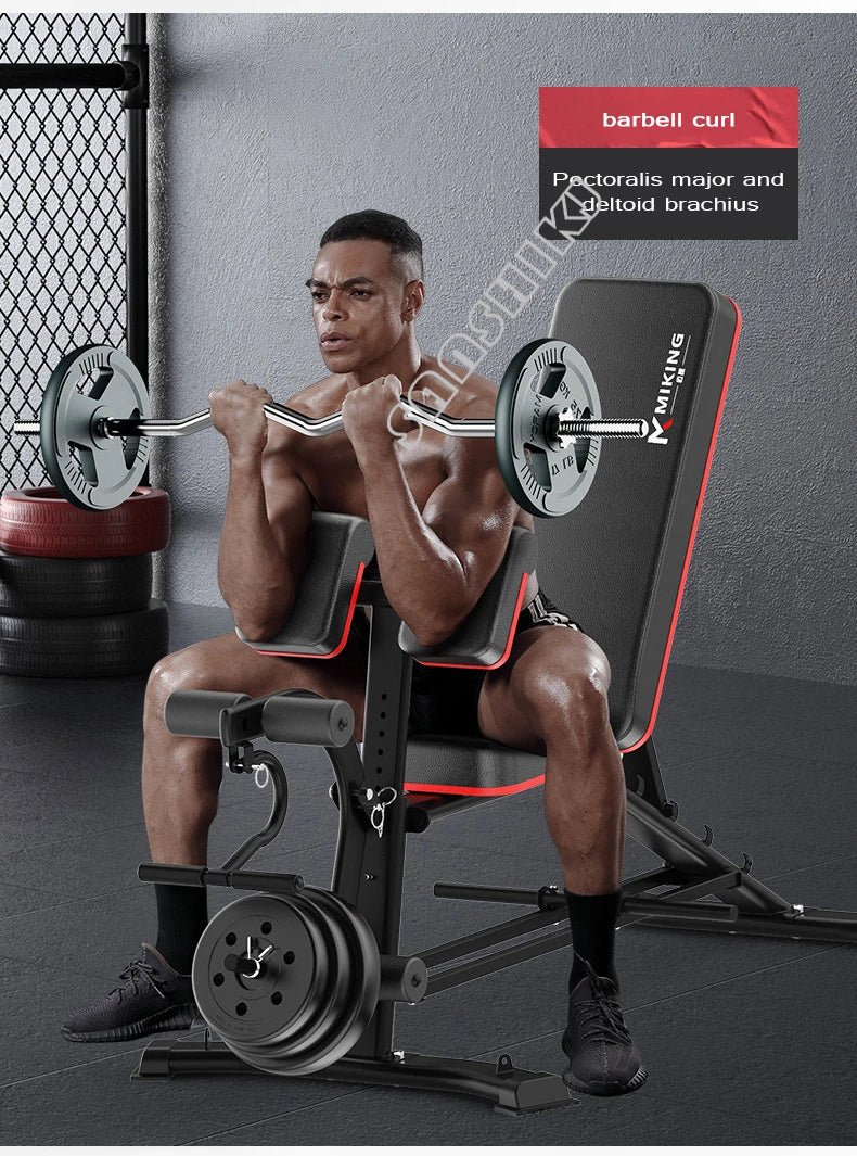 Upgraded Multi-Function Weightlifting Bench Home Fitness Equipment