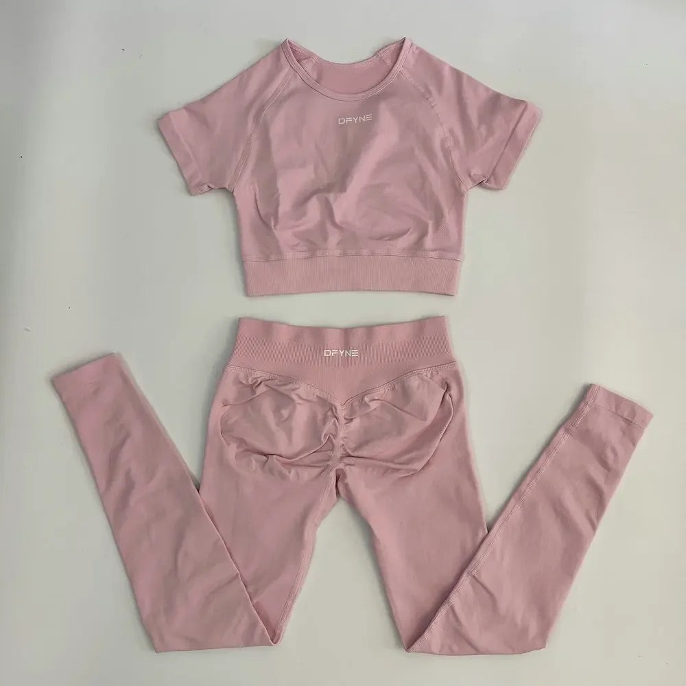 Women's 2 Piece Yoga Fitness Activewear Outfit Set