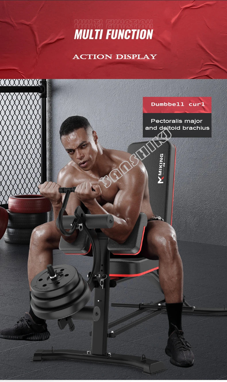 Upgraded Multi-Function Weightlifting Bench Home Fitness Equipment