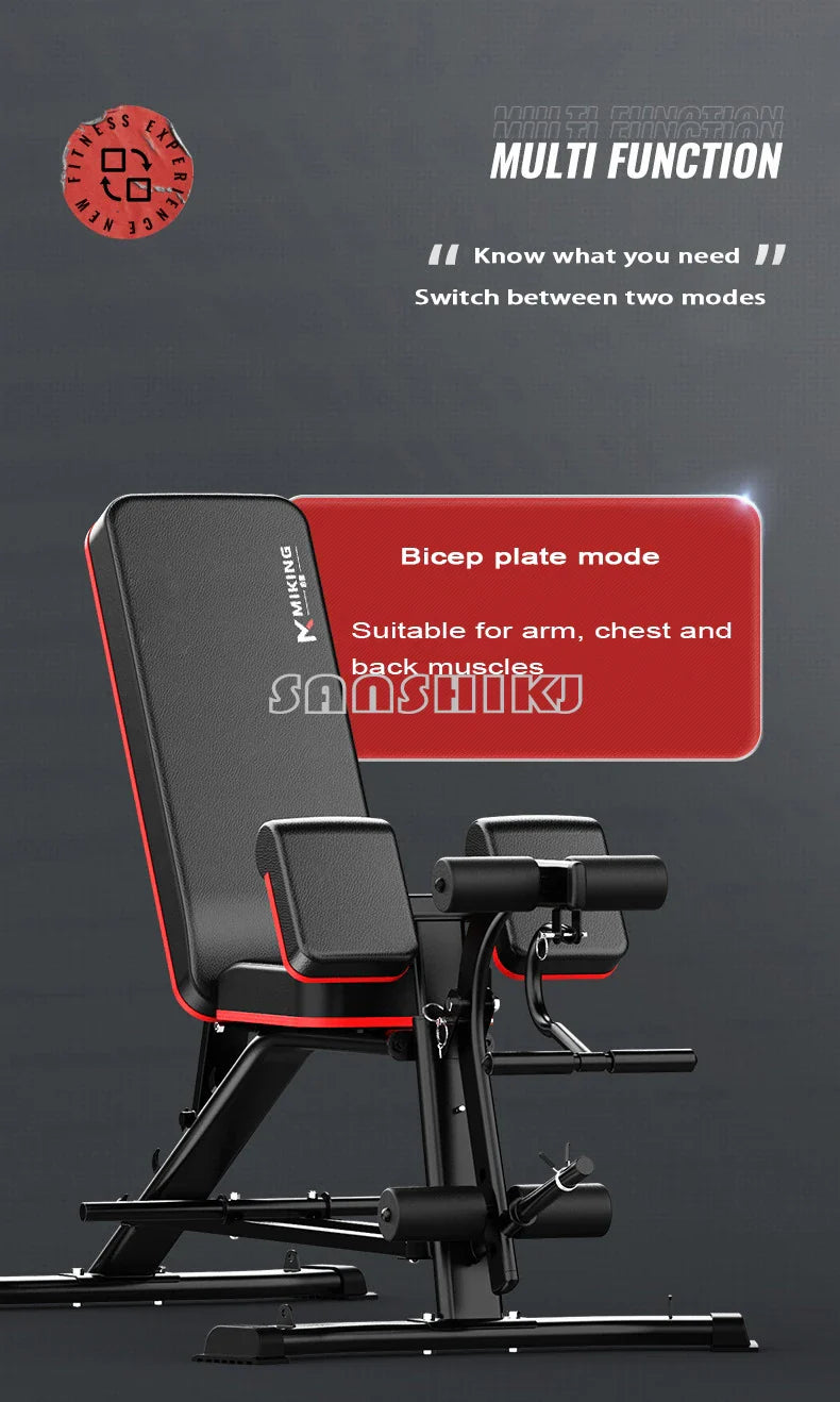 Upgraded Multi-Function Weightlifting Bench Home Fitness Equipment