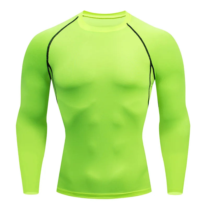 Men's Long Sleeve Fitness Tee Spring Autumn Activewear