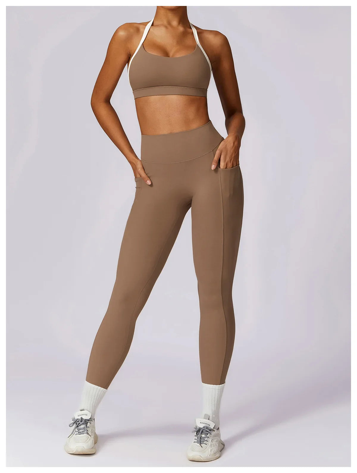 Spring Yoga Dance Performance Activewear Outfit Set