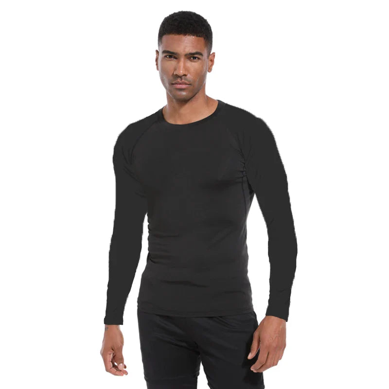 Men's Long Sleeve Fitness Tee Spring Autumn Activewear