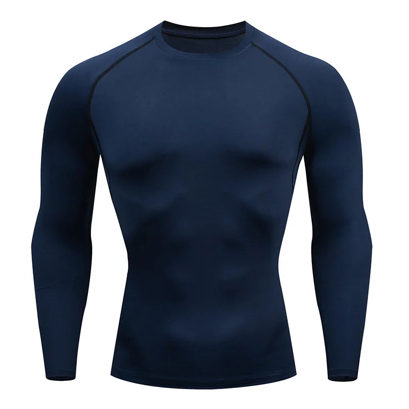 Men's Long Sleeve Fitness Tee Spring Autumn Activewear
