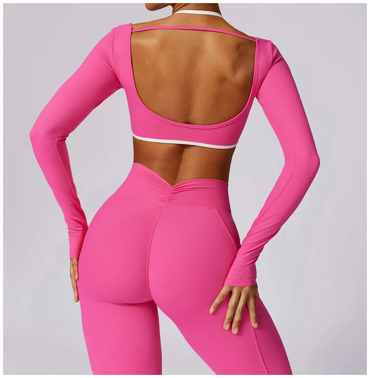 Spring Yoga Dance Performance Activewear Outfit Set