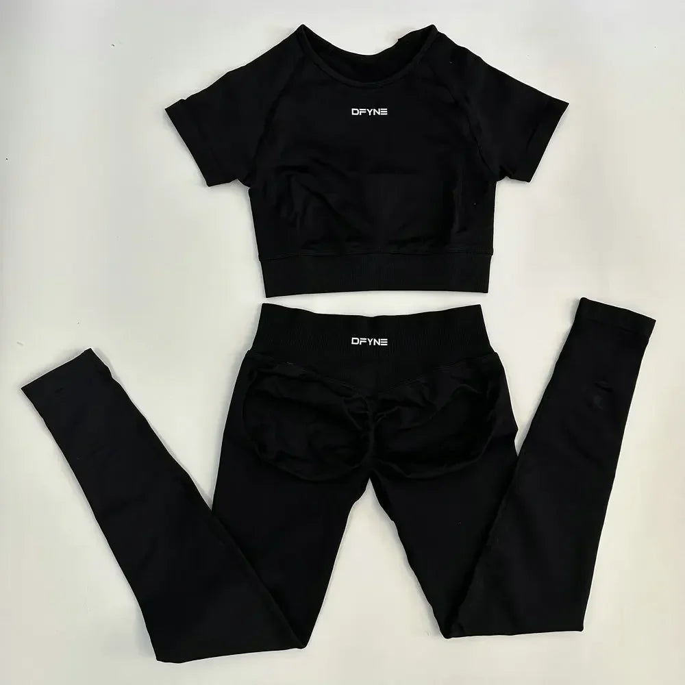 Women's 2 Piece Yoga Fitness Activewear Outfit Set