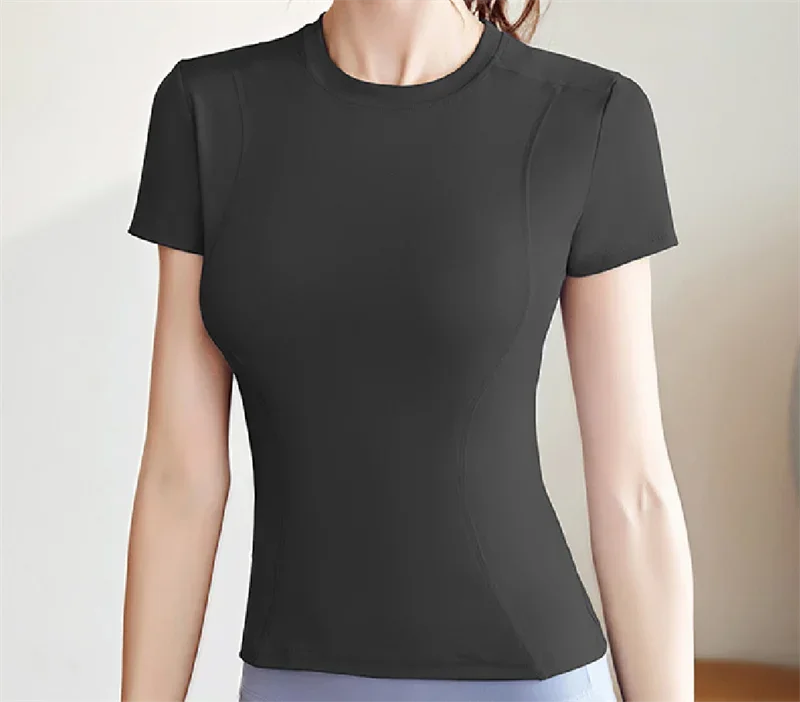 Women's Workout Performance T-Shirt Breathable Activewear Top