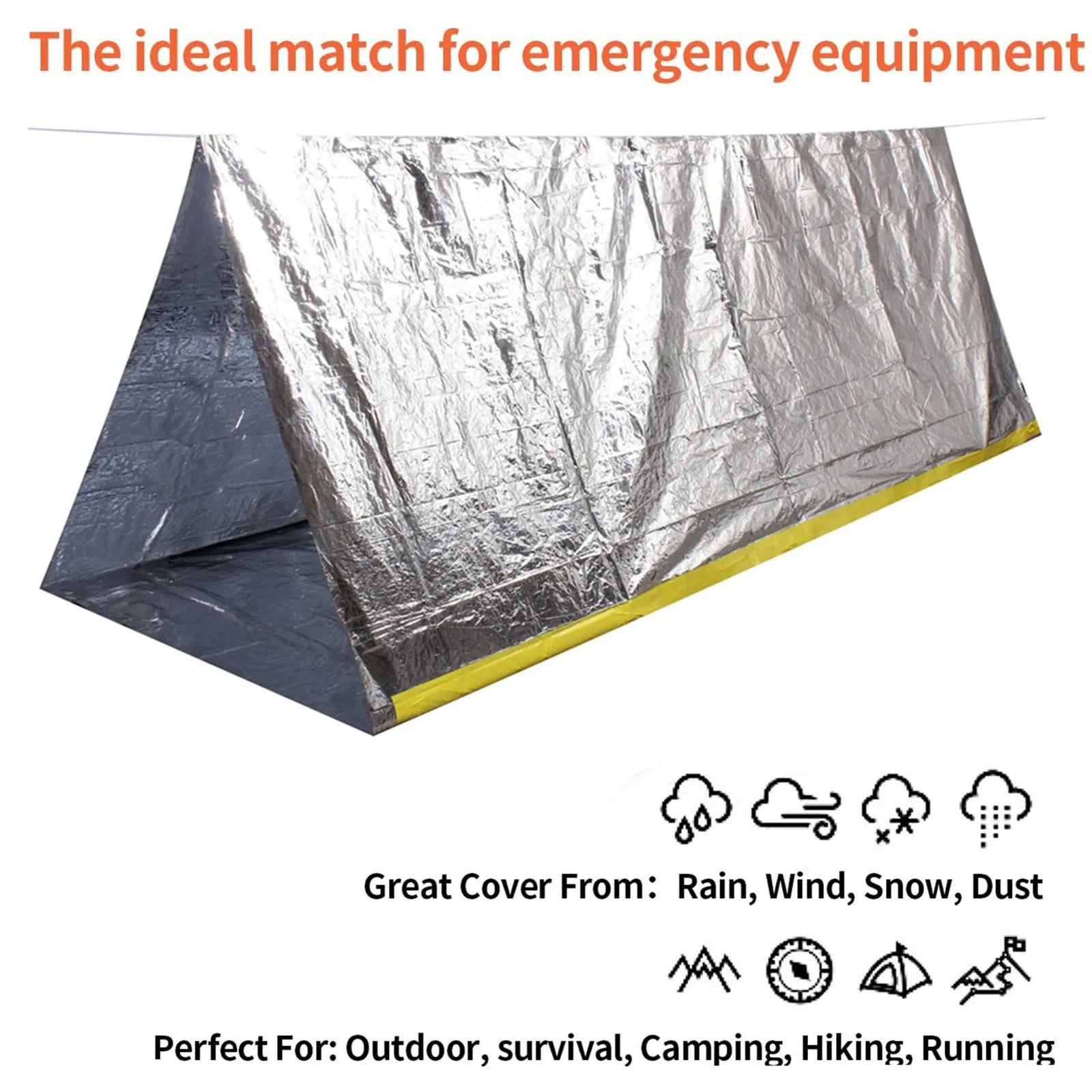 Emergency Survival Tent Sleeping Bag Outdoor Shelter
