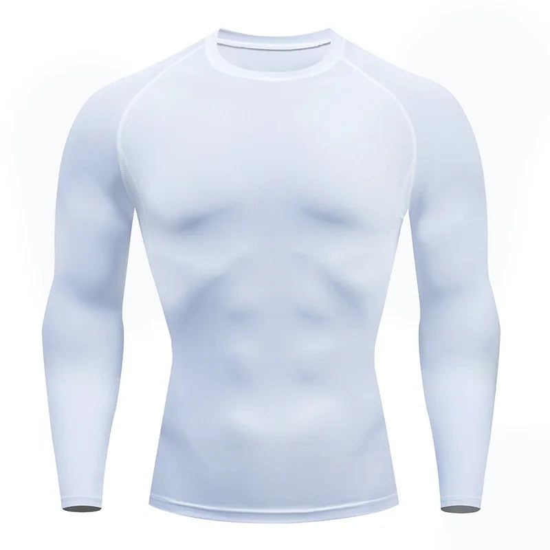 Men's Long Sleeve Fitness Tee Spring Autumn Activewear