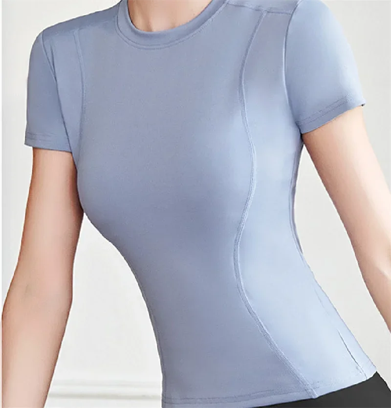 Women's Workout Performance T-Shirt Breathable Activewear Top