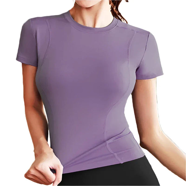 Women's Workout Performance T-Shirt Breathable Activewear Top