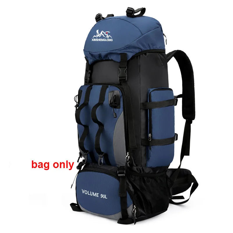 90L Waterproof Hiking Camping Trekking Backpack Large Capacity