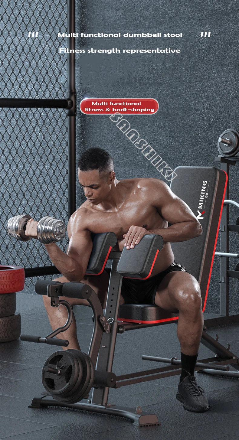 Upgraded Multi-Function Weightlifting Bench Home Fitness Equipment