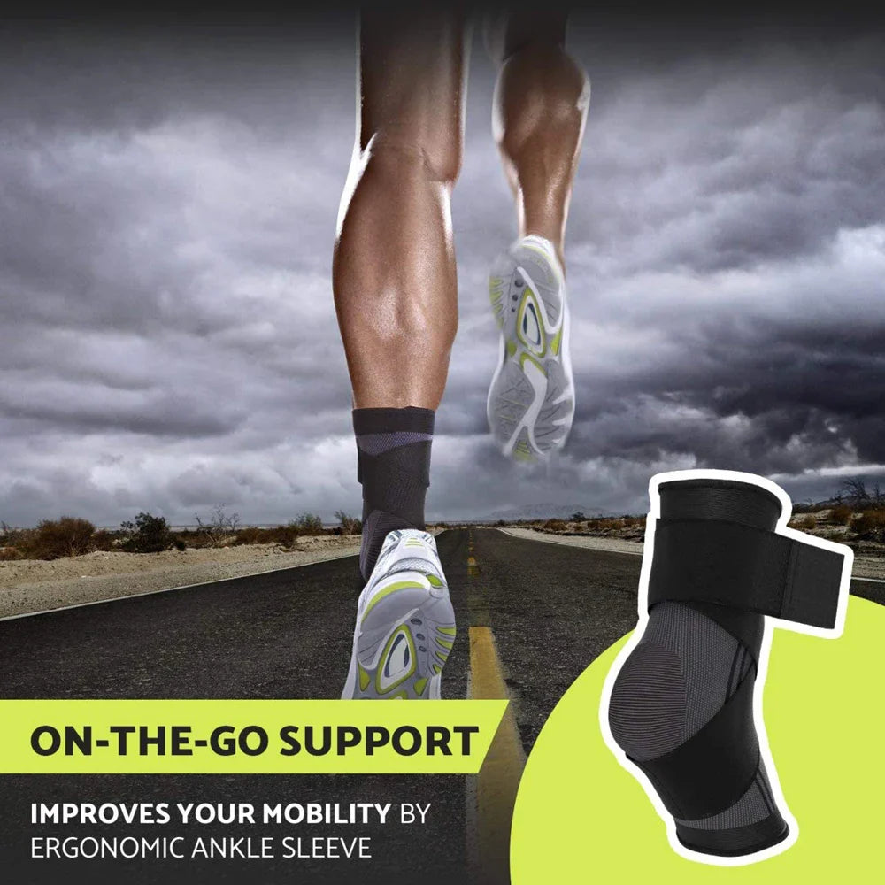 Sports Ankle Brace Compression Support Sleeve Strap