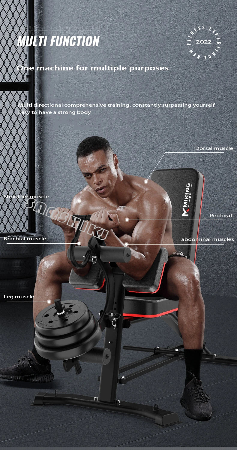 Upgraded Multi-Function Weightlifting Bench Home Fitness Equipment
