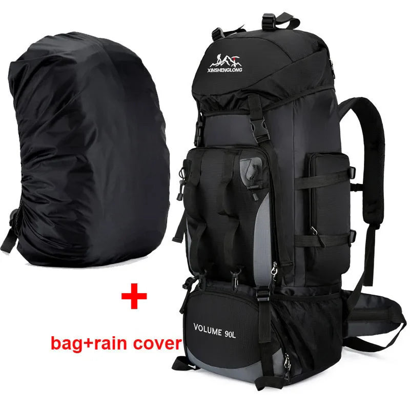 90L Waterproof Hiking Camping Trekking Backpack Large Capacity