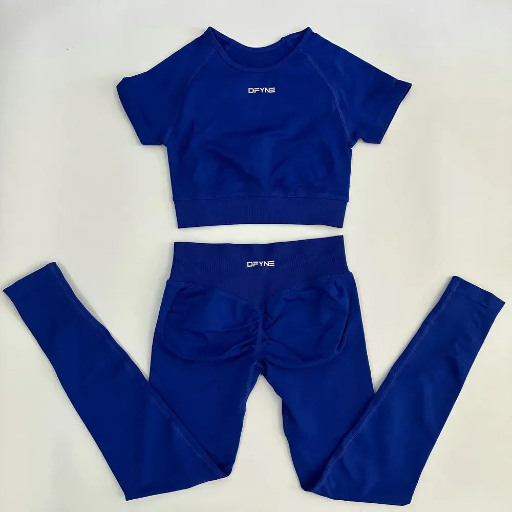 Women's 2 Piece Yoga Fitness Activewear Outfit Set