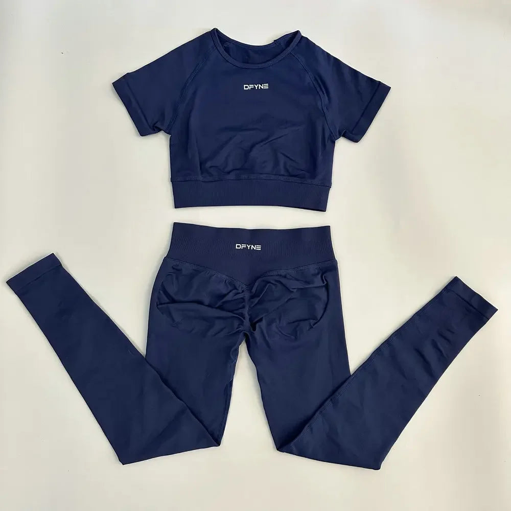 Women's 2 Piece Yoga Fitness Activewear Outfit Set