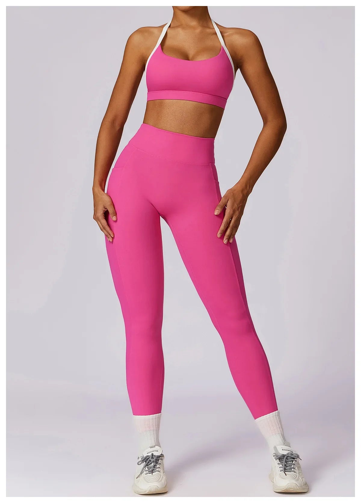 Spring Yoga Dance Performance Activewear Outfit Set