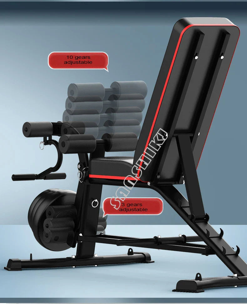 Upgraded Multi-Function Weightlifting Bench Home Fitness Equipment