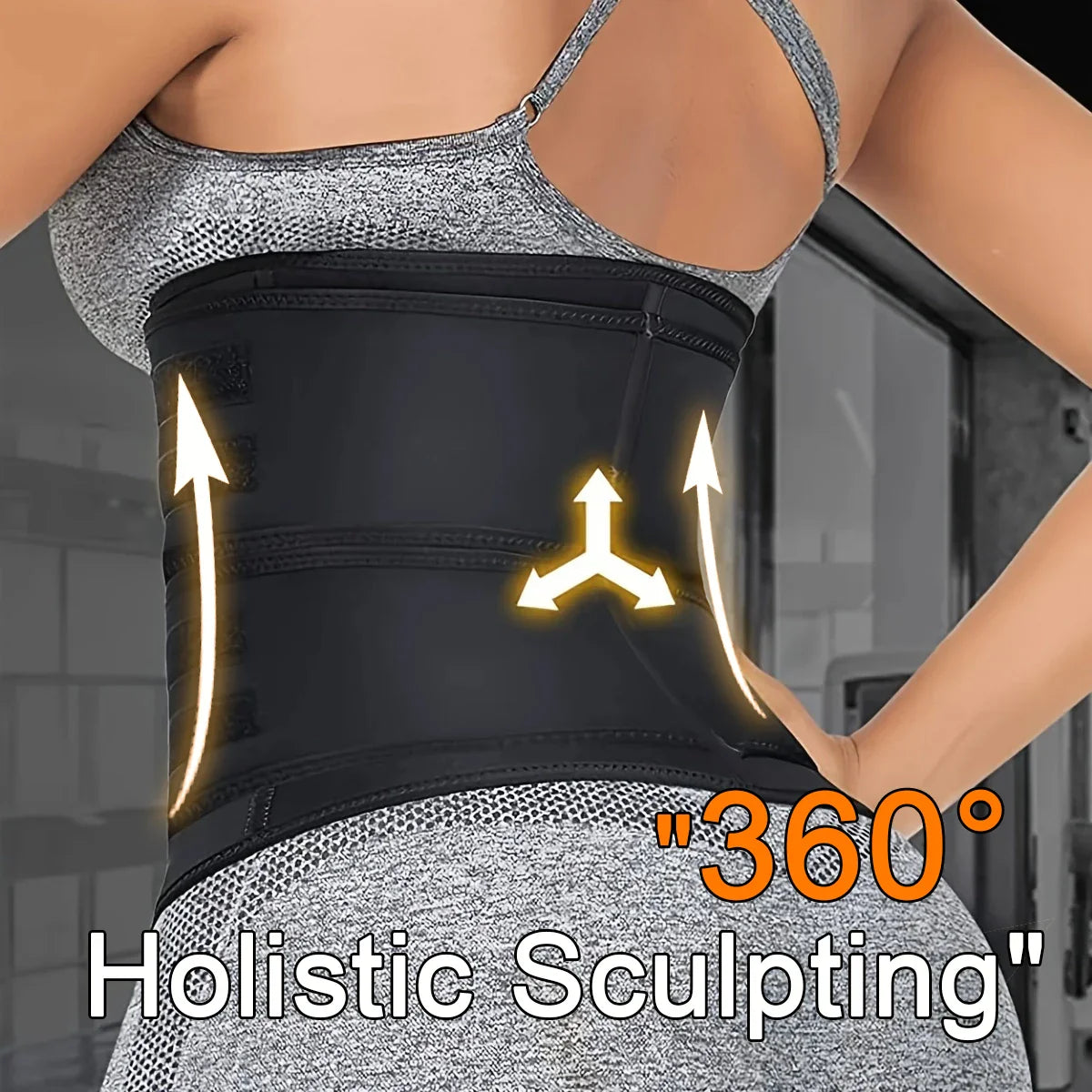 Women's Adjustable Neoprene Waist Trainer Double Belt Corset