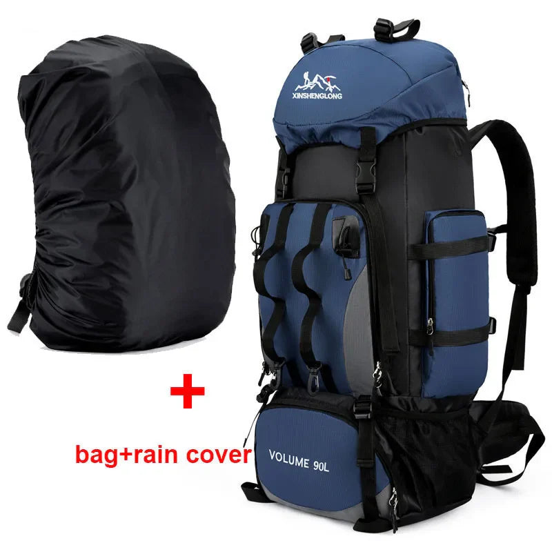 90L Waterproof Hiking Camping Trekking Backpack Large Capacity