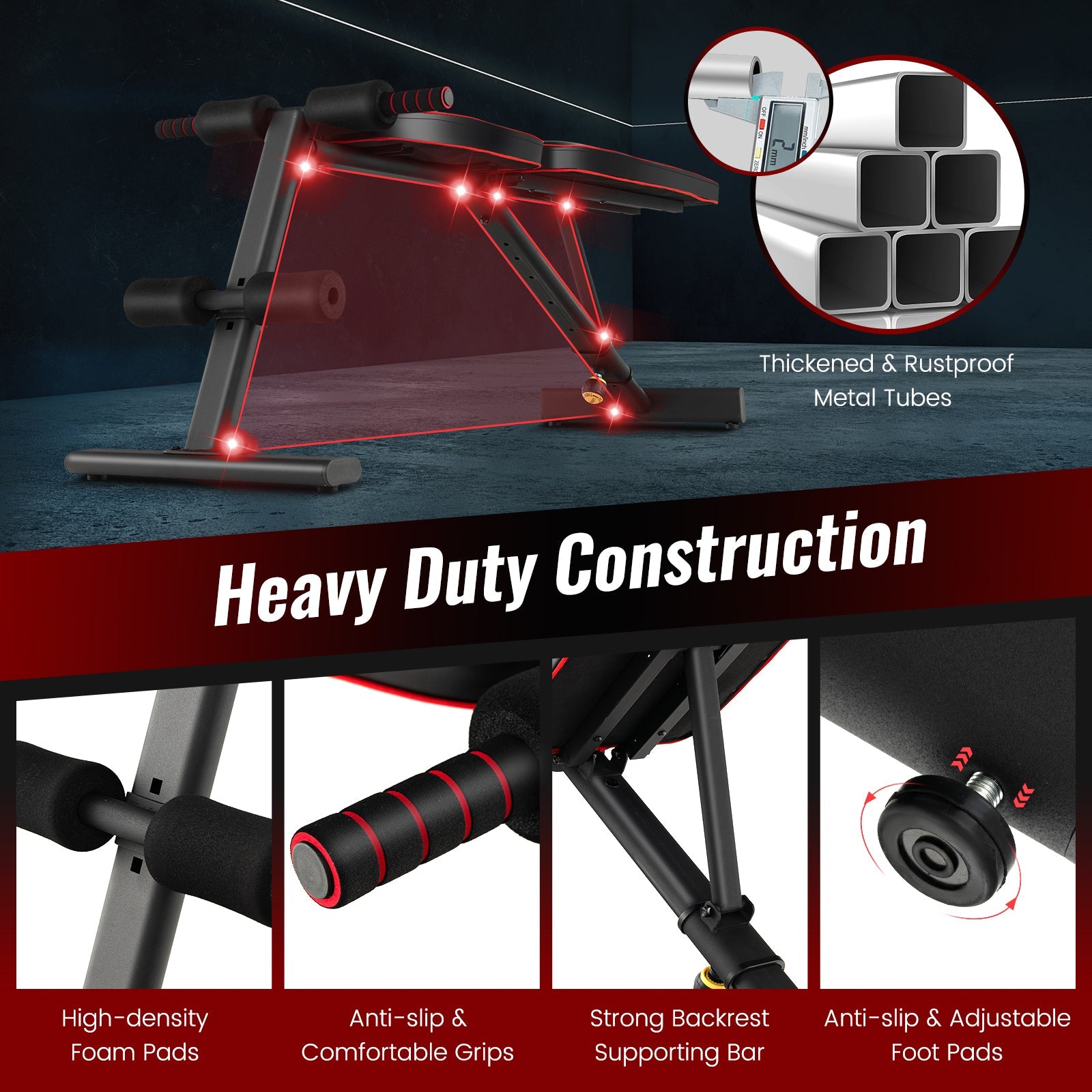 Adjustable Weight Bench Full Body Strength Training
