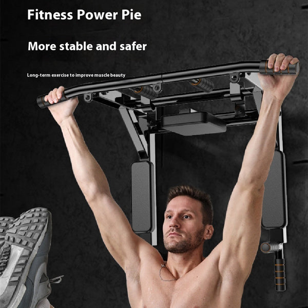 Wall-Mounted Sandbag Rack Pull-Up Parallel Bar Station