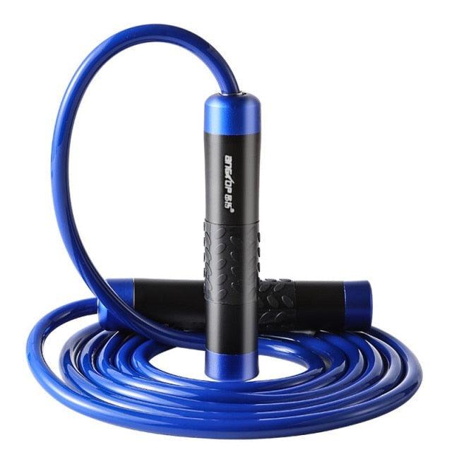 Adjustable Weighted Jump Rope With Aluminum Handles