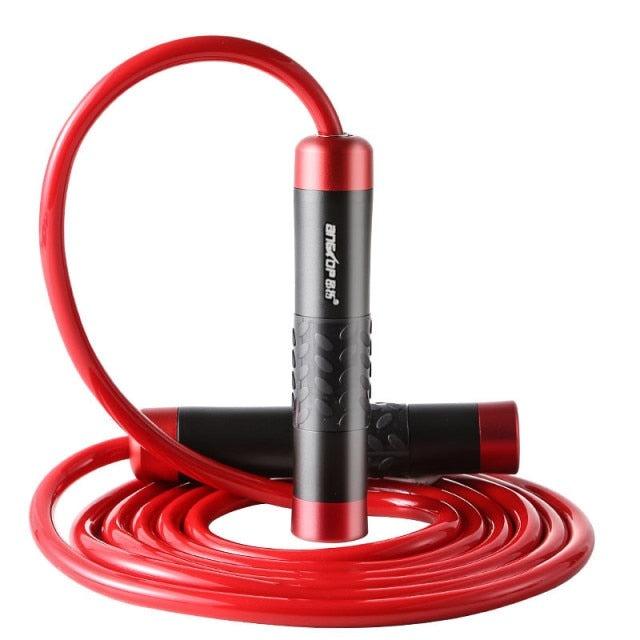 Adjustable Weighted Jump Rope With Aluminum Handles