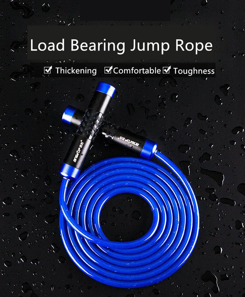 Adjustable Weighted Jump Rope With Aluminum Handles
